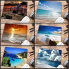 Игровой коврик для мыши XGZ с морским и облачным пейзажем, Настольный коврик для мыши, игровой Настольный коврик для мыши, 22x18 см для CS GO Dota 2 Lol