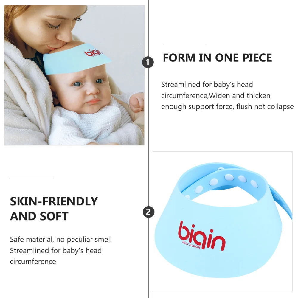 

1pc Safe Shampoo Baby Shower Cap Bathing Protection Cap Wash Hair Shield