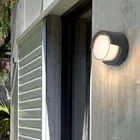 Светодиодный настенный светильник, круглая комнатная и уличная водонепроницаемая лампа, современный дизайн, садовое освещение для парка, ландшафта, 7 Вт