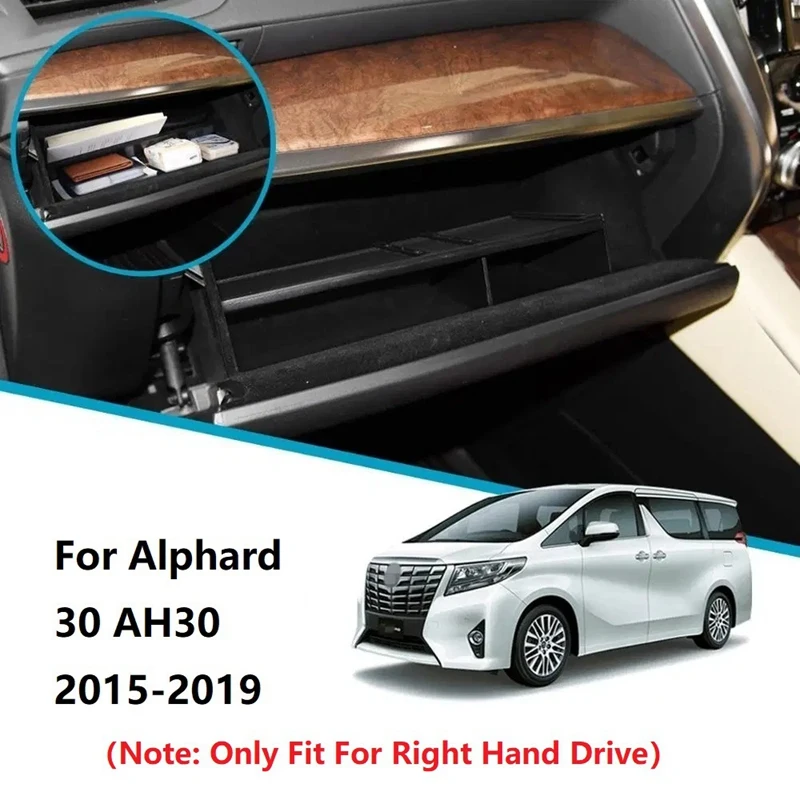 

Car Glove Box Interval RH for Toyota Alphard 30 AH30 2015-2020 Co-Pilot Storage Partition Box Interior Accessories