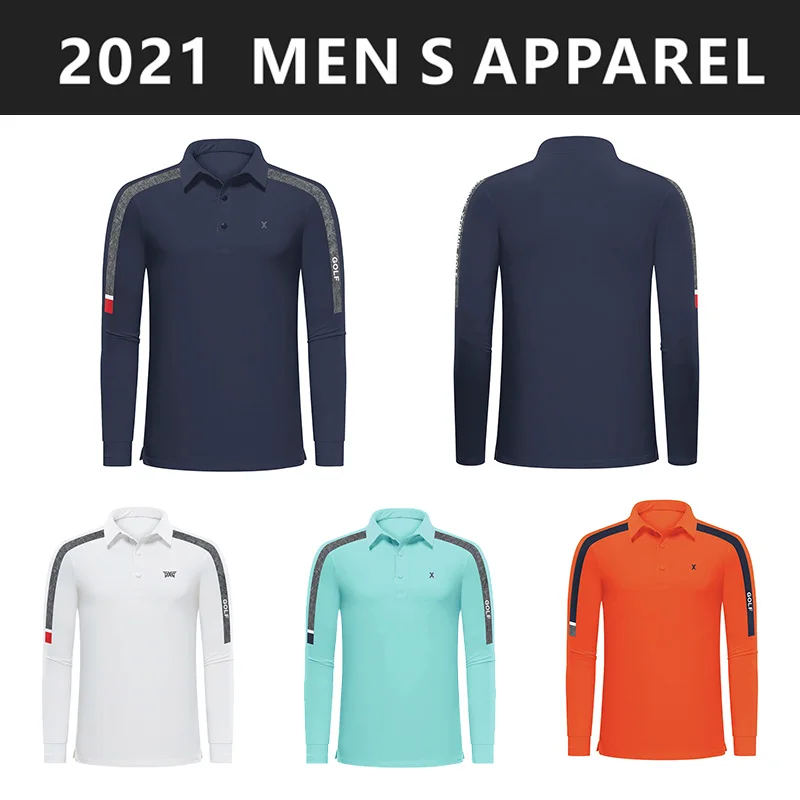 

Golf shirt men polo long sleeve golf clothing autumn