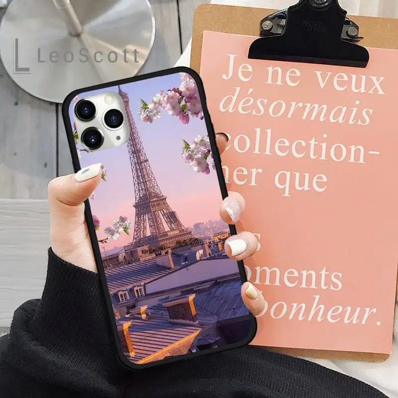 

Romantic Paris Eiffel ToweR Phone Case for iPhone 11 12 mini pro XS MAX 8 7 6 6S Plus X 5S SE 2020 XR