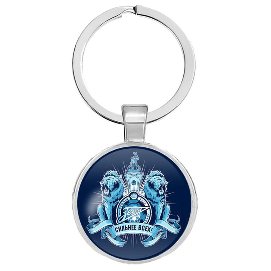 Горячая FC команда Зенит Санкт-брелки для ключей Россия Футбол командный символ