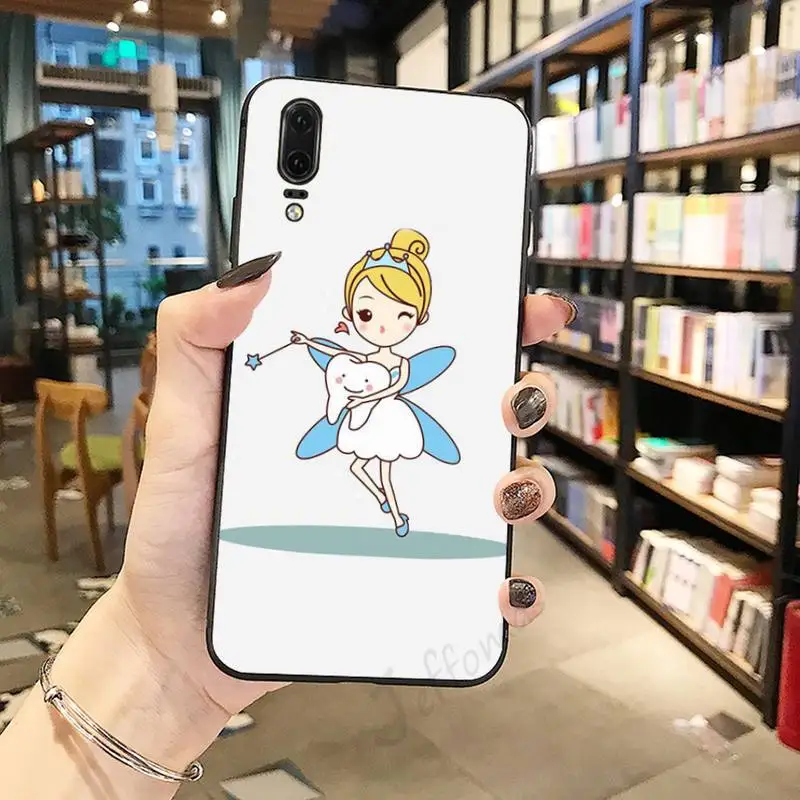 

Dental implant Dentist Teeth cartoon Phone Case For Huawei honor Mate P 10 20 30 40 Pro 10i 9 10 20 8 x Lite