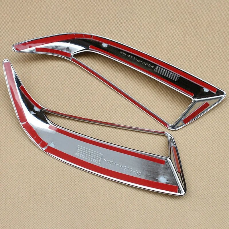 2 шт. автомобиля хром Лампа заднего противотуманного фонаря прессформа крышки