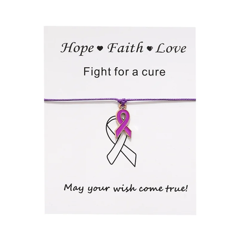 Браслет на ногу из металлического сплава с изображением рака груди | Украшения и