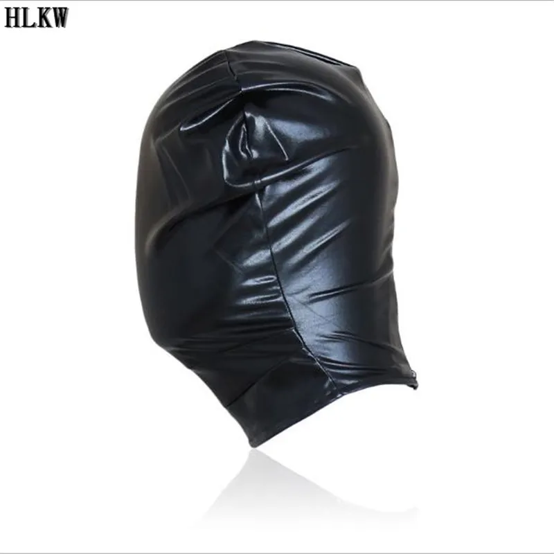 Сексуальная латексная черная/красная маска из искусственной кожи головной убор