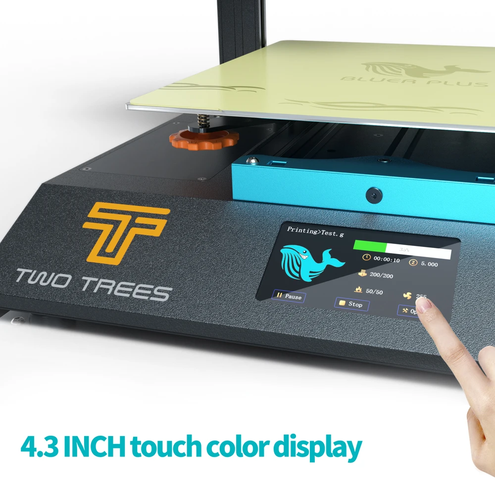 3D принтер TWO TREES BLUER PLUS размер 300*300*400 мм бесшумная печать MKS плата экструдер