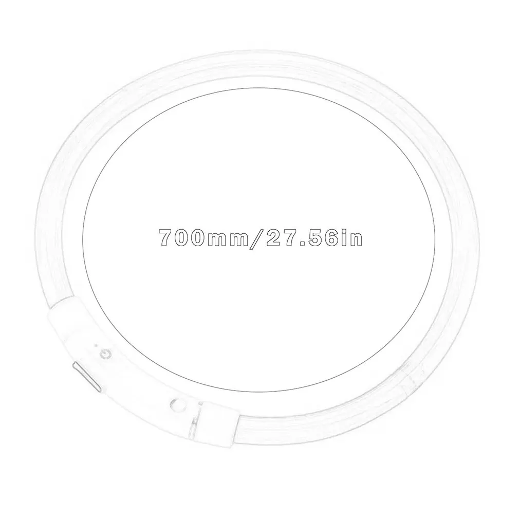 

Dog collar USB rechargeable light-emitting pet collar TPU can cut dog safety light suitable for small and medium dogs