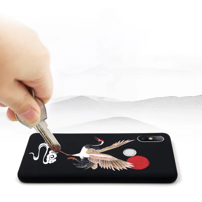 for Xiaomi Mi 11 10 Ultra 9T 9 Pro Lite 5G SE Redmi K30 K20 Note 8 7 A3 X2 F2 Case 3D Relief Matte Soft Cover LICOERS | Мобильные