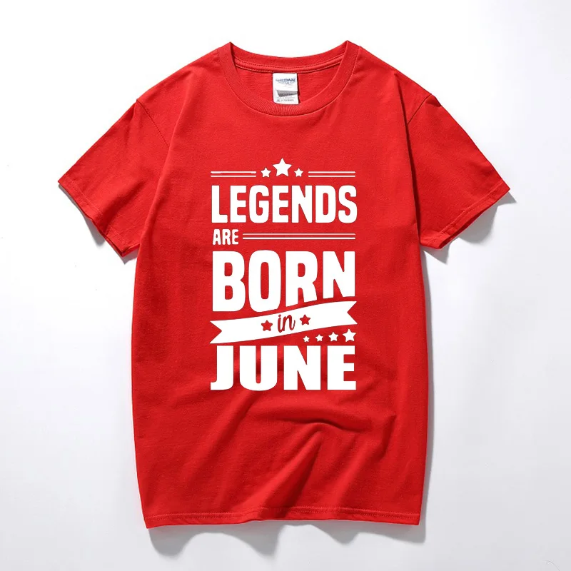 Рождаются легенды в июне футболки забавный подарок на день рождения для Для