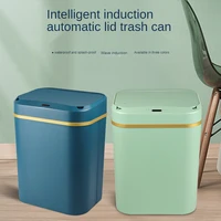 12l smart sensor trash can large capacity household storage bucket kitchen bathroom automatic sensor garbage can cleaning tool