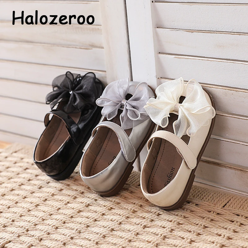 

New Spring Kids Bow Shoes Children Brand Princess Shoes Toddler Patent Leather Dress Shoes Baby Girls Fashion Shoes Mary Jane