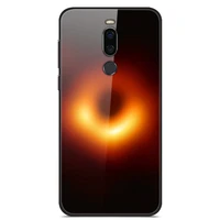 glass case for meizu note 8 phone case phone cover phone shell back black silicone bumper series 1