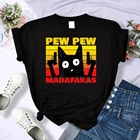 Уличная Мода Pew Madafakas, женские футболки с принтом, модная футболка, одежда, летние брендовые топы, женская футболка в стиле хип-хоп