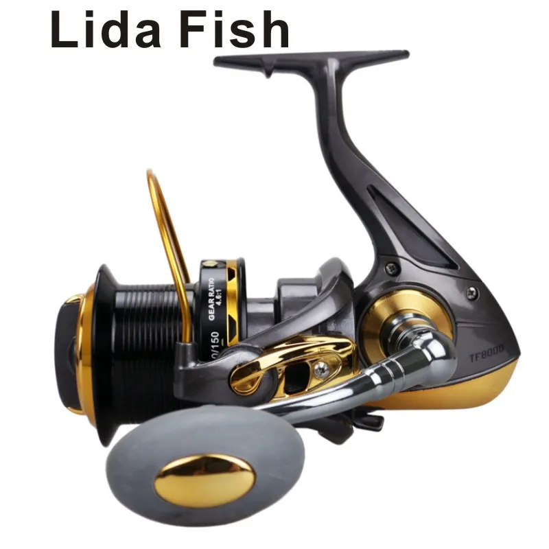 

Lida Fish Brand new TF8000-11000 long-range round large gapless sea bream reel spinning wheel metal battle rocker