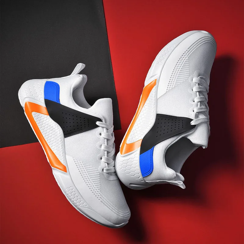 2020 Light Men Running Shoes Boy Outdoor Comfortable Sneakers Mesh Breathable Fashion Casual Sport Increased Elastic Soles 38-46 | Спорт и