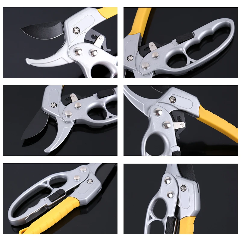 

Pruning Shear Garden Hedge Cutter Tools Labor Saving High Carbon Steel Scissor Gardening Plant Sharp Branch Pruners Hand Protect