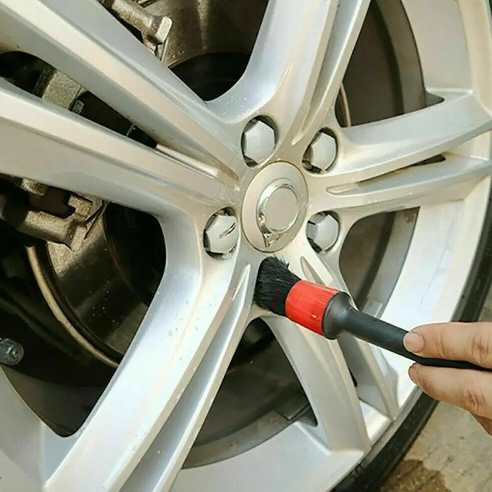 

6pcs Car Detailing Brush Wash Brushes for Car Interior Cleaning Wheel Gap Rims Dashboard Air Vent Trim Detailing Washing Tools