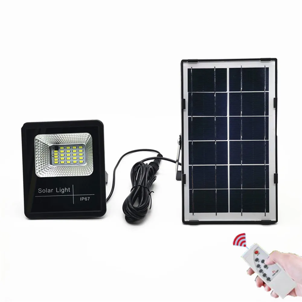 

New Waterproof Solar Floodlights 25LED Remote Control + Timer + Lighting Control Outdoor Lighting LED Spotlight Garden Lamp