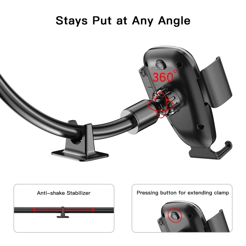 yesido car phone holder bracket mount cup holder universal car mount mobile suction windshield phone locking car accessories free global shipping