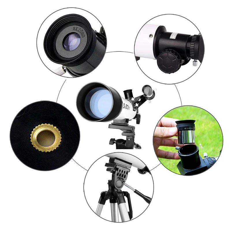 

Wide Angle Powerful zoom Telescope tripod telescope for kids refractor 60mm Astronomical Telescope