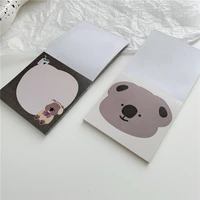 korean ins cartoon cute koala memo pad student mini notebook office creative kawaii message paper school stationery 50sheets