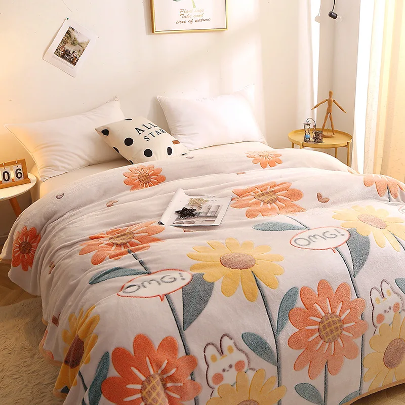 

Leopard Print Fleece Blanket High-Grade Fleece Blanket Sofa Blanket Ultra-Thin Warm Bed Sheet Pet Bed Cover