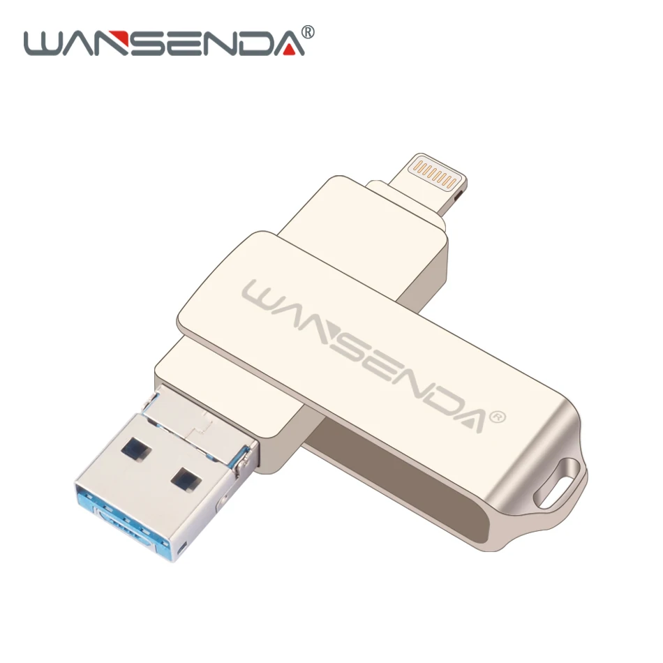 WANSENDA OTG USB флеш накопитель 3 0 ГБ 32 64 128 ГБ|USB флэш-накопители| |