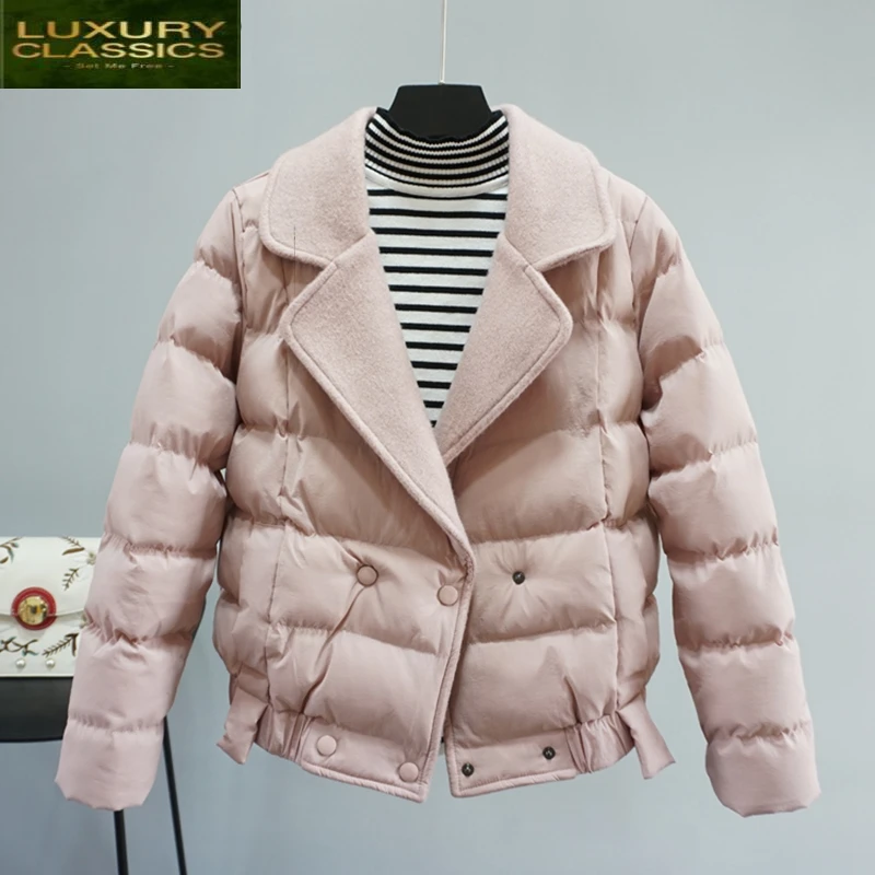 

2021 Parkas New Mujer Thick Women's Down Cotton Jackets Feminine Fashion Winter Warm Coat Office Ladies Clothing LW693