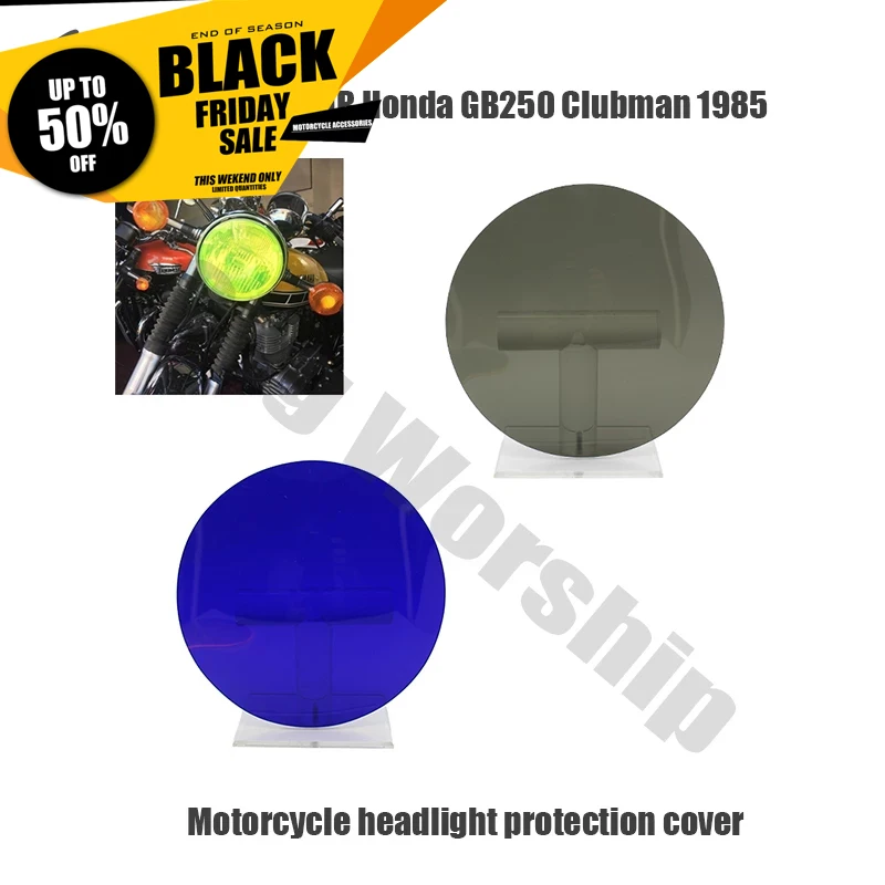 

For Honda GB250 Clubman 1985 Motorcycle Accessories ABS Headlight Protector Cover Screen Lens