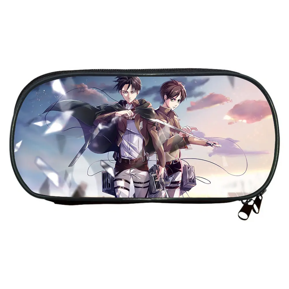 

Attack On Titan Pencil Case Anime Printing Student Pencil Bags Boy Girl Storage Bag Kids Stationery Pencil Case