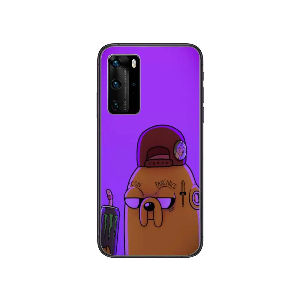 

adventure time Phone Case For Huawei P 40 30 20 10 9 8 Lite E Pro Plus Black Etui Coque Painting Hoesjes comi