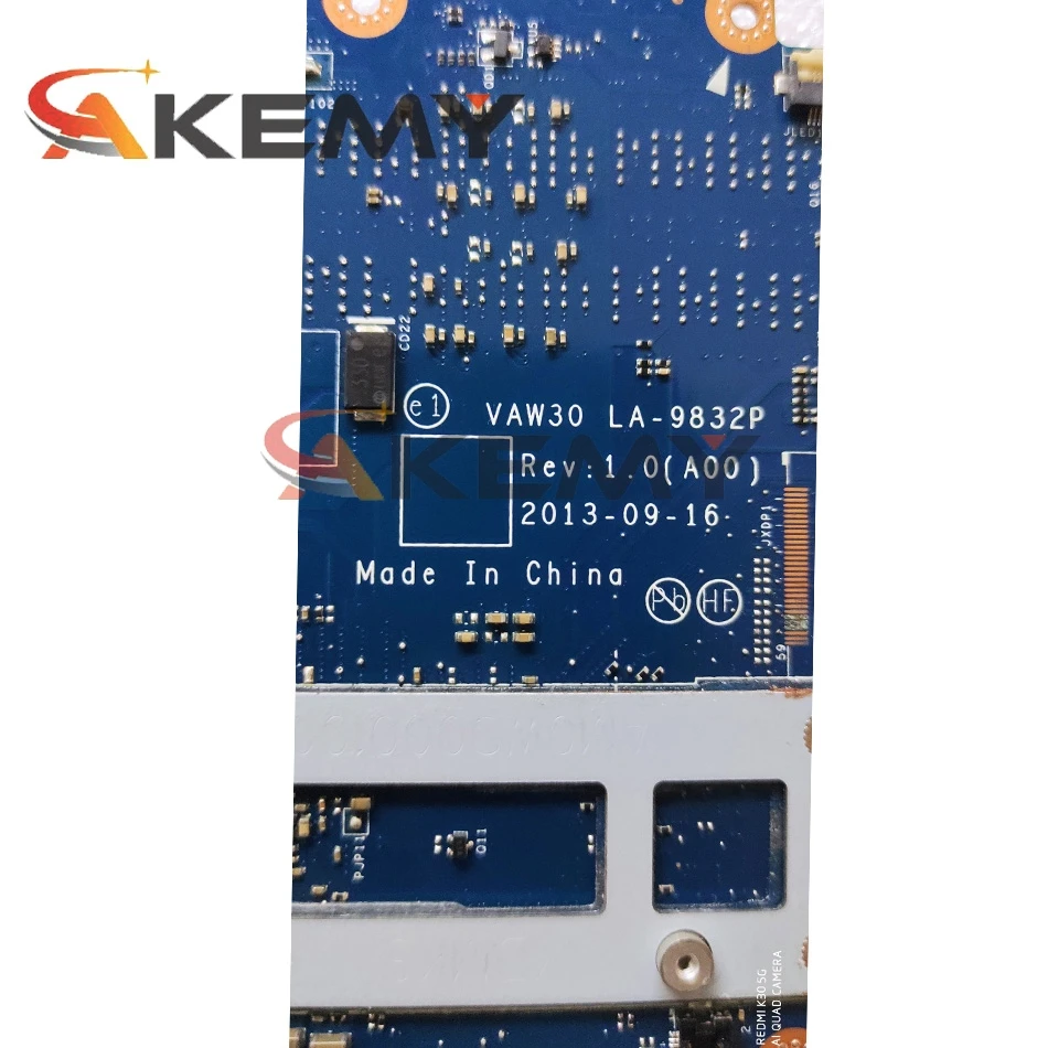 Akemy для DELL E5440 Материнская плата ноутбука VAW30 LA-9832P с SR1ED I5-4300U Процессор CN-0C4F9T 0C4F9T C4F9T