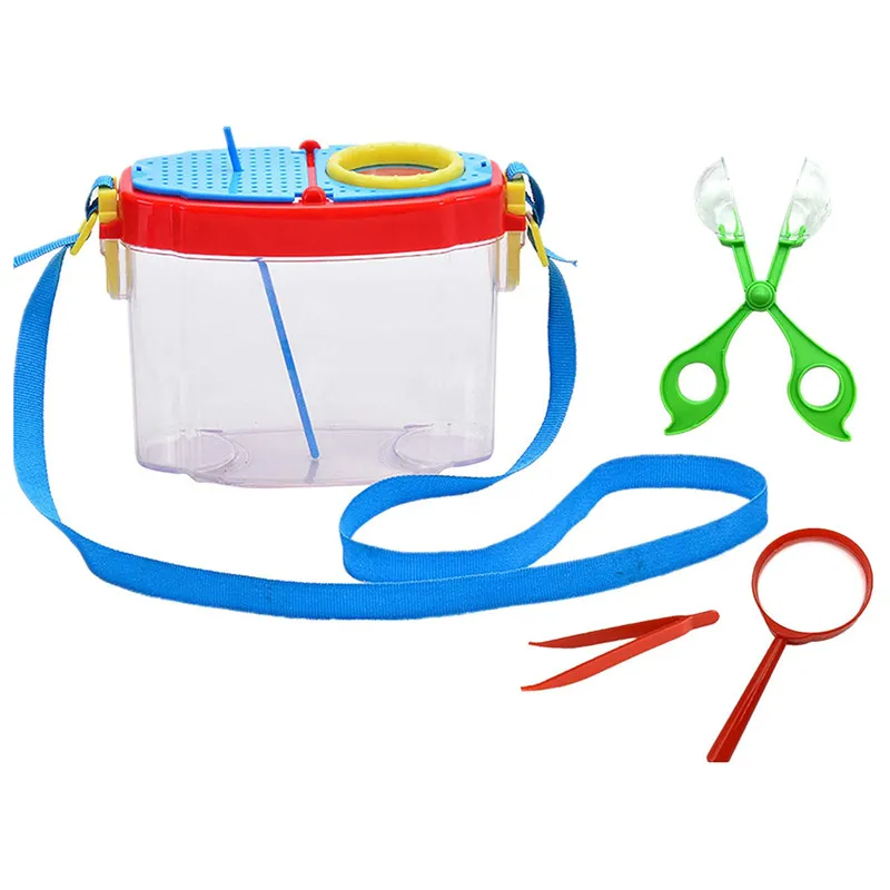 

Kids Magnifying Insect Viewer Box Container Bug Catcher Science Outdoor Explorer Animal Educational Toys Set For Children Boys