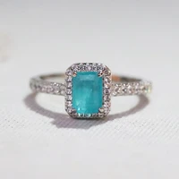 18k ring for women natural topaz diamond with diamond jewelry anillos de bizuteria anillos mujer gemstone rings box prasiolite