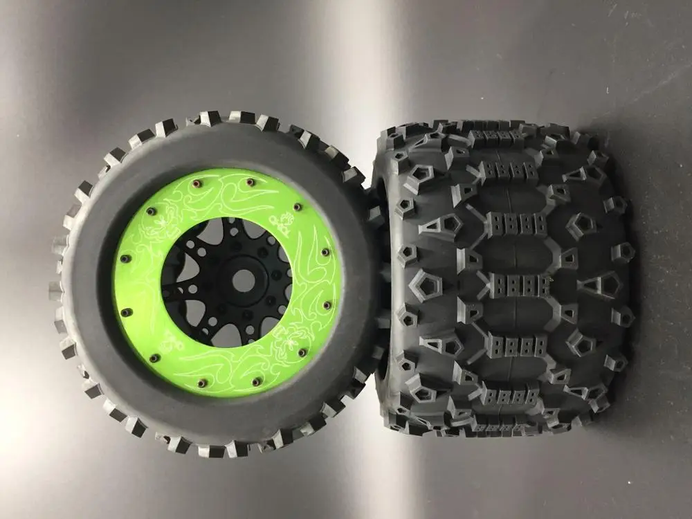 1/8 гоночный багги Серебряный титановый набор колес для HPI Savage 4 6 XL FluxMT шт | Игрушки