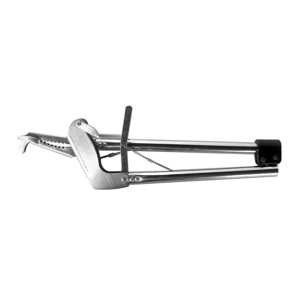100cm Snake Feeding Use Foldable Stainless Steel Clamp Catcher Silver &amp Black | Дом и сад