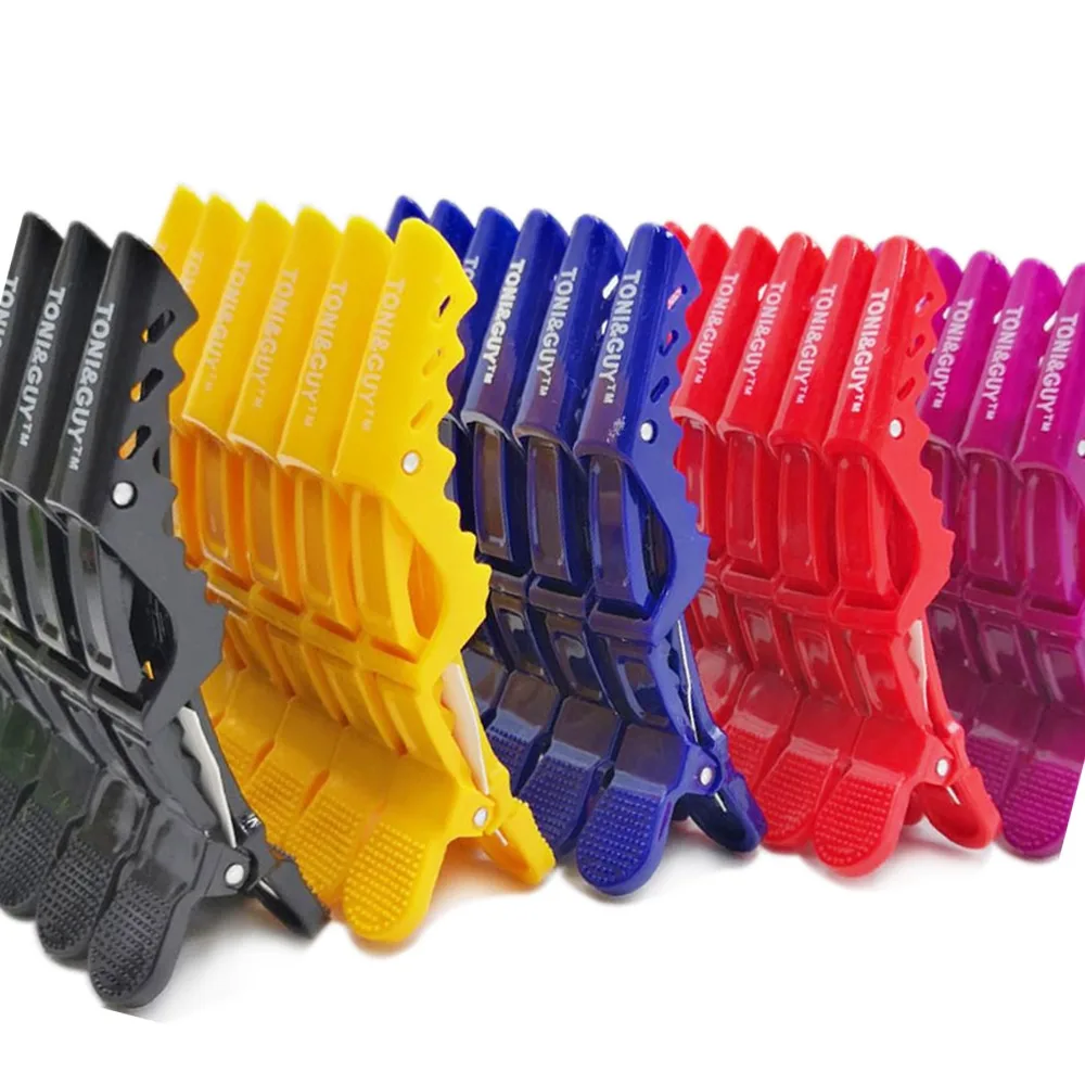 

6pcs/lot Hair Clip Hairdressing Clamps Claw Clip Hair Grip Cutting Barbers Accessories For Salon Hair Styling Accessories