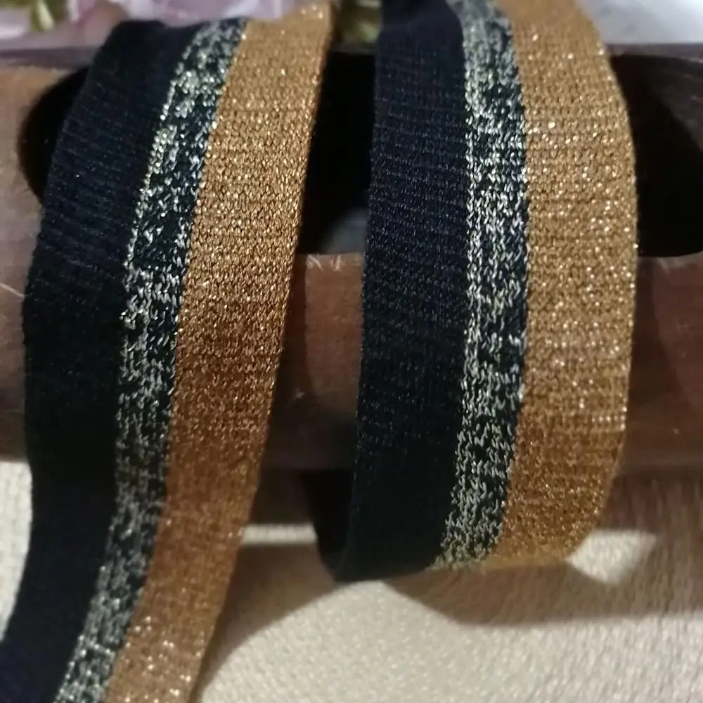 30mm Red Brown cotton Knitting Stripe Webbing Sport Pants Cloth Elastic Band Stretching Lace Ribbons DIY Garments Accessories | Дом и сад