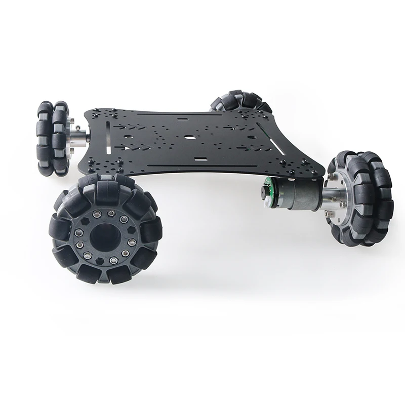 Резиновое колесо Mecanum Omni 4WD 100 мм комплект шасси для робота автомобиля двигатель