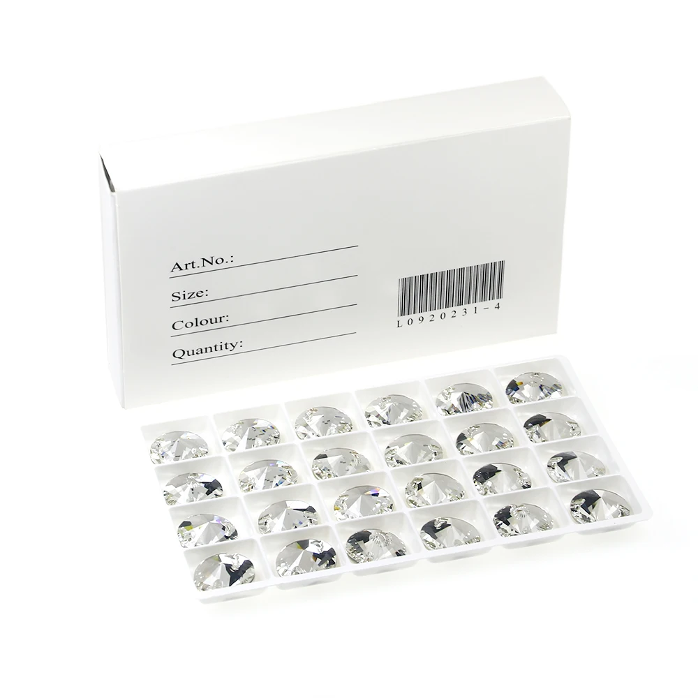 Хрустального кабошона Rivoli с украшением в виде кристаллов на горном хрустале