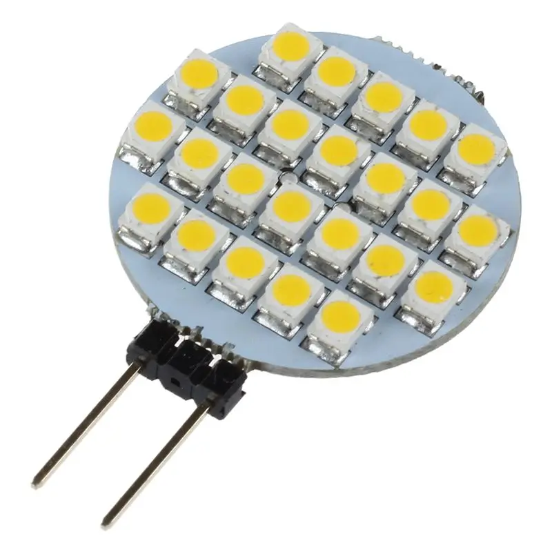 10x G4 SMD 24 светодиодный шкаф морской Кемпер автомобильная лампа 12V теплый белый