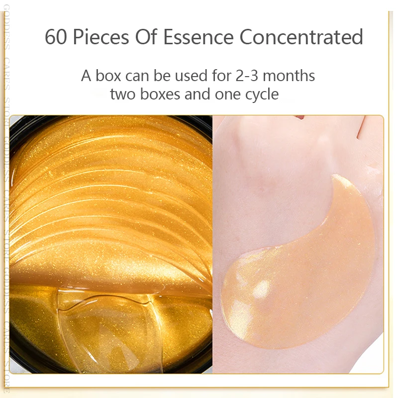 Коллагеновые патчи для глаз 60 шт. Гидрогелевая Золотая маска против морщин