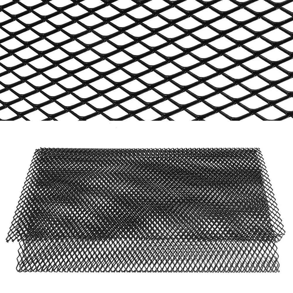

Black Universal Aluminium Racing Race Mesh Grill Grille Bumper Vent 100*33cm Aluminium Car Bumper Grill Mesh