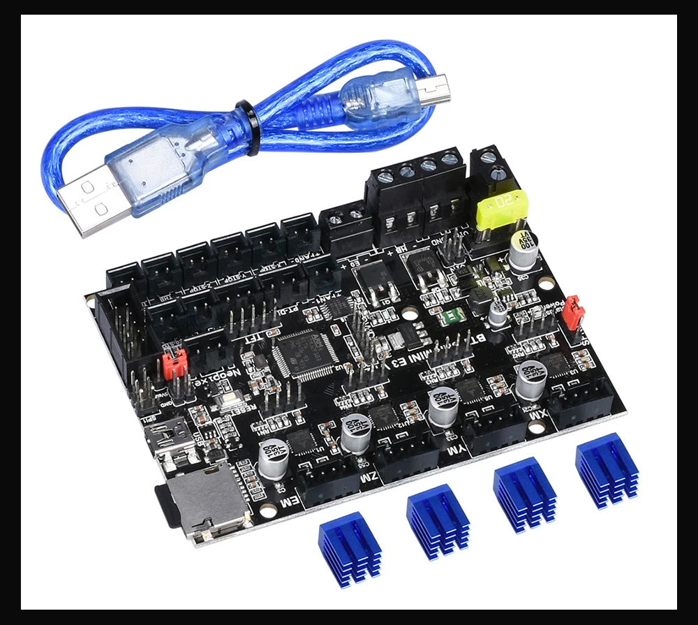 BIGTREETECH SKR mini E3 V1.2 плата управления 32 бит с TMC2209 UART драйвер части 3d принтера skr v1.3 E3 Dip для Creality Ender 3