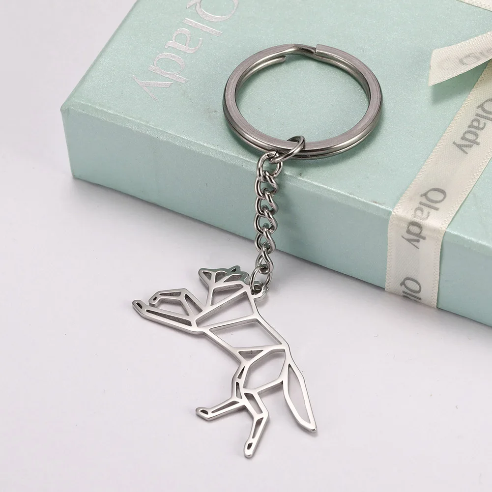 Брелок для ключей Skyrim из нержавеющей стали с изящной круглой собакой | Украшения