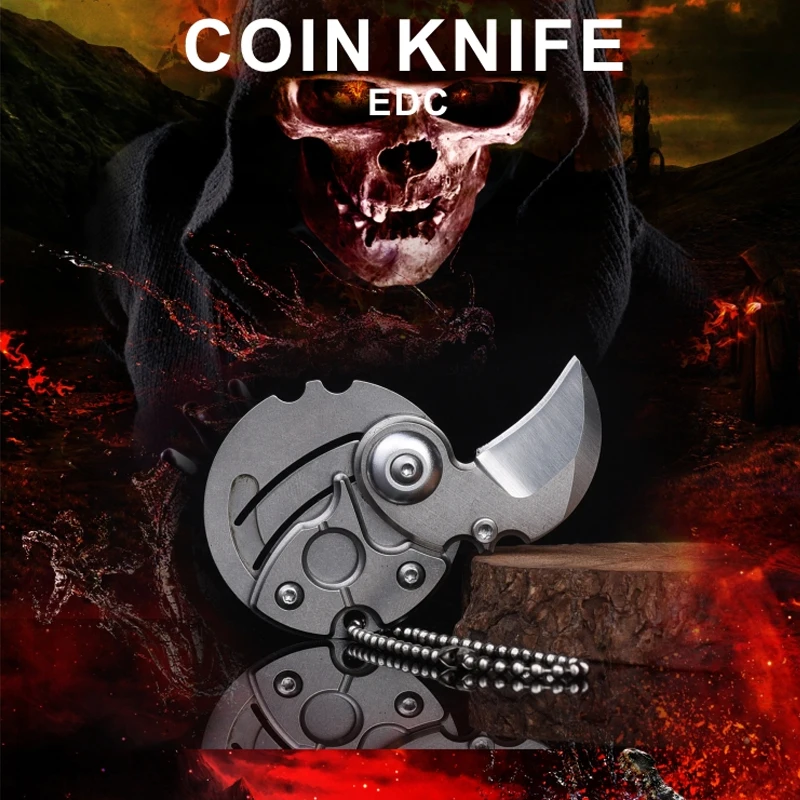 1 шт. для повседневного использования отделение монет брелок нож Открытый лагерь