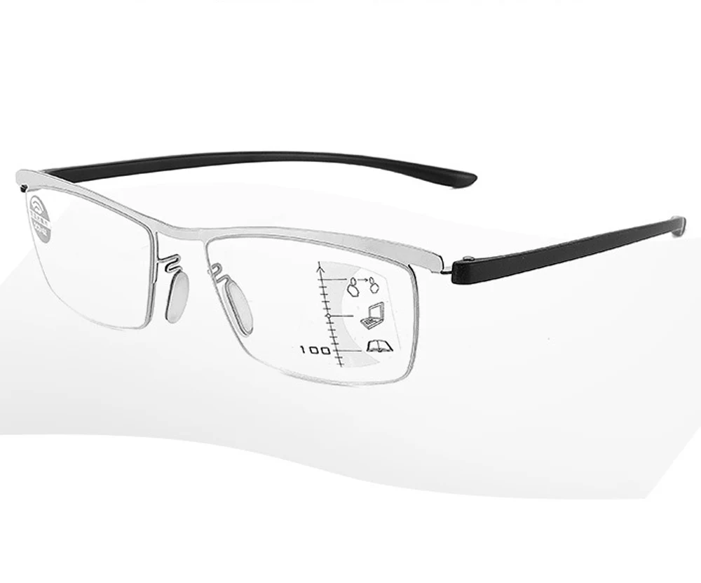 

Ультралегкие очки для чтения с дужками из сплава Tr90, умные прогрессивные Мультифокальные очки для дальнего и ближнего света + 1 + 1,5 + 2 + 2,5 + 3 + 3,...