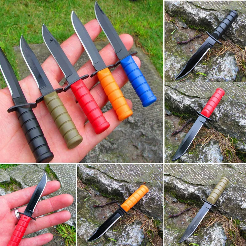 

Multifunction Portable Camping Home Outdoor Stainless Steel Self Defense Non Slip Handle Fruit EDC Tools Chain Survival Knife
